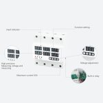 Releu monitorizare tensiune si curent YC9VA-3 - imagine 2