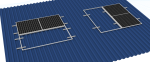 Panouri fotovoltaice montate pe tablă cutată cu MiniRail